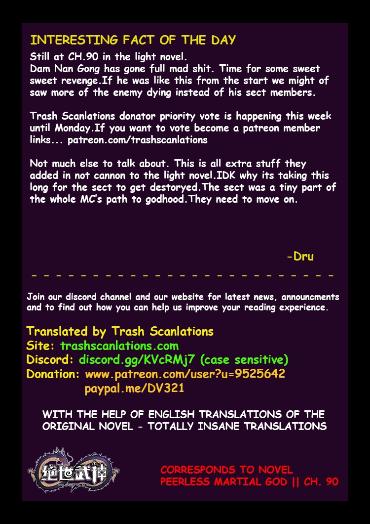 Peerless Martial God Ch. 47.3