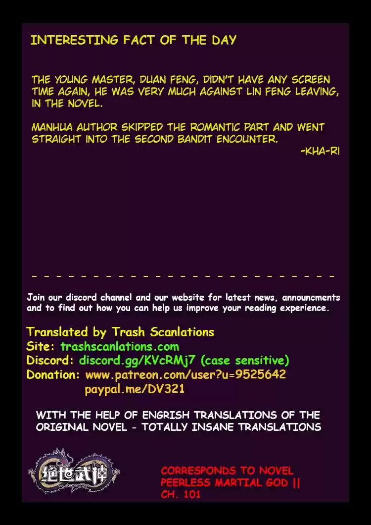 Peerless Martial God Ch. 56.3