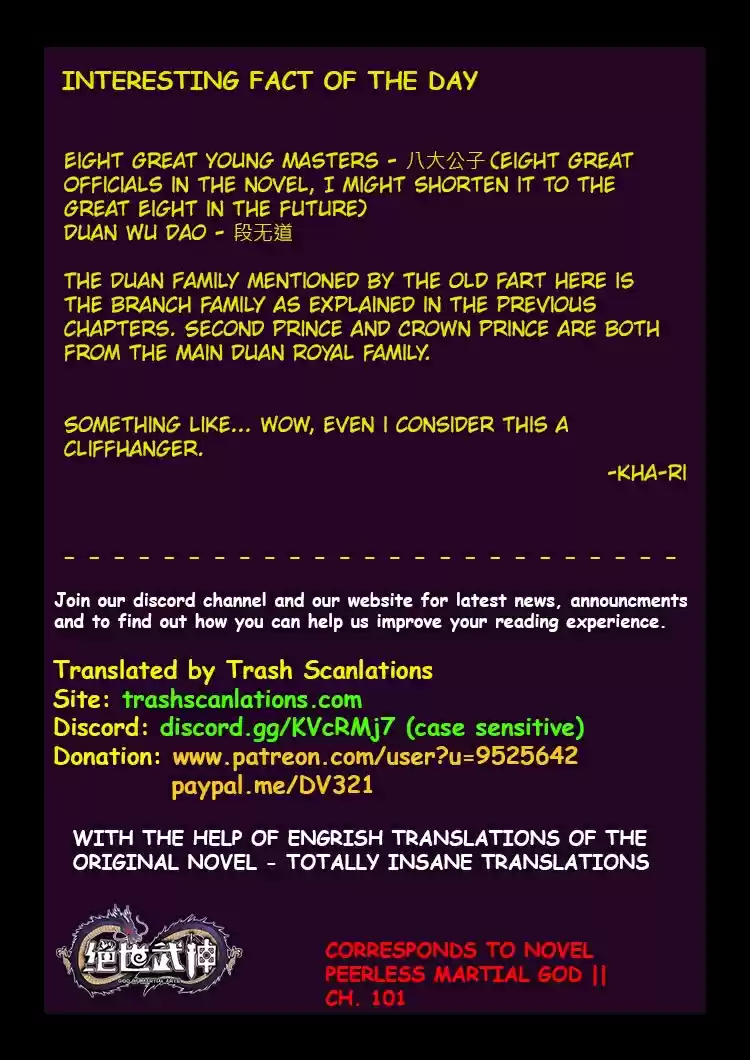 Peerless Martial God Ch. 57.2