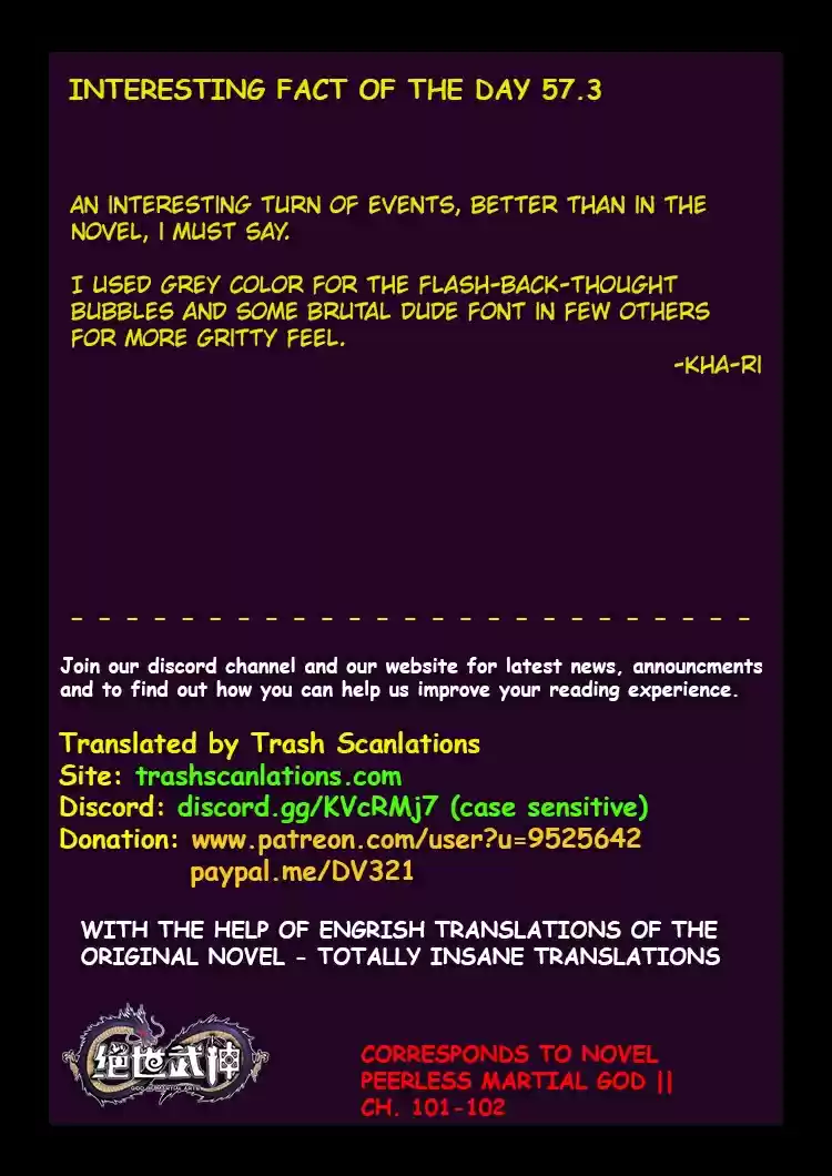 Peerless Martial God Ch. 57.3