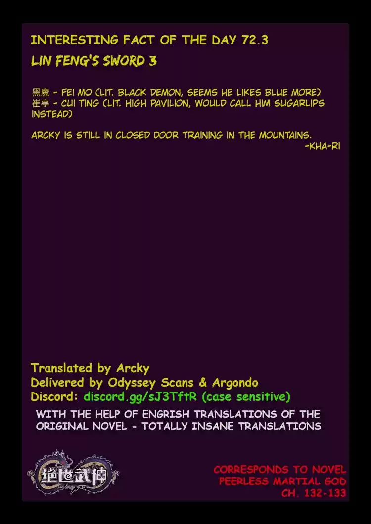 Peerless Martial God Vol. 1 Ch. 72.3 Lin Feng's Sword (3)