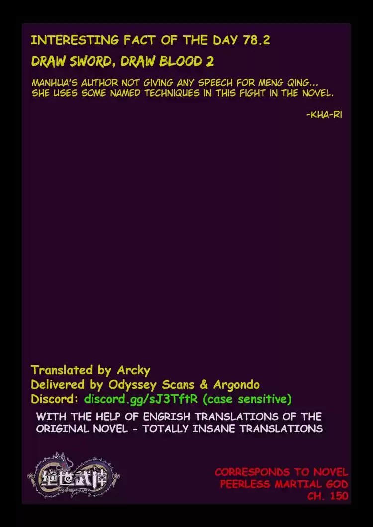 Peerless Martial God Vol. 1 Ch. 78.2 Draw Sword, Draw Blood