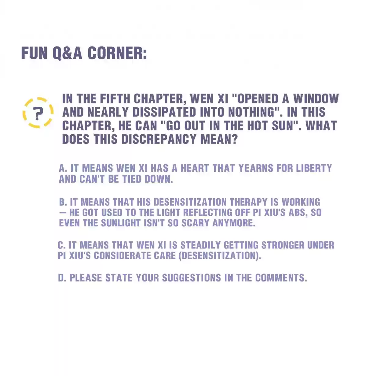 Pixiu's Eatery, No Way Out 13 Take You Out for a Walk