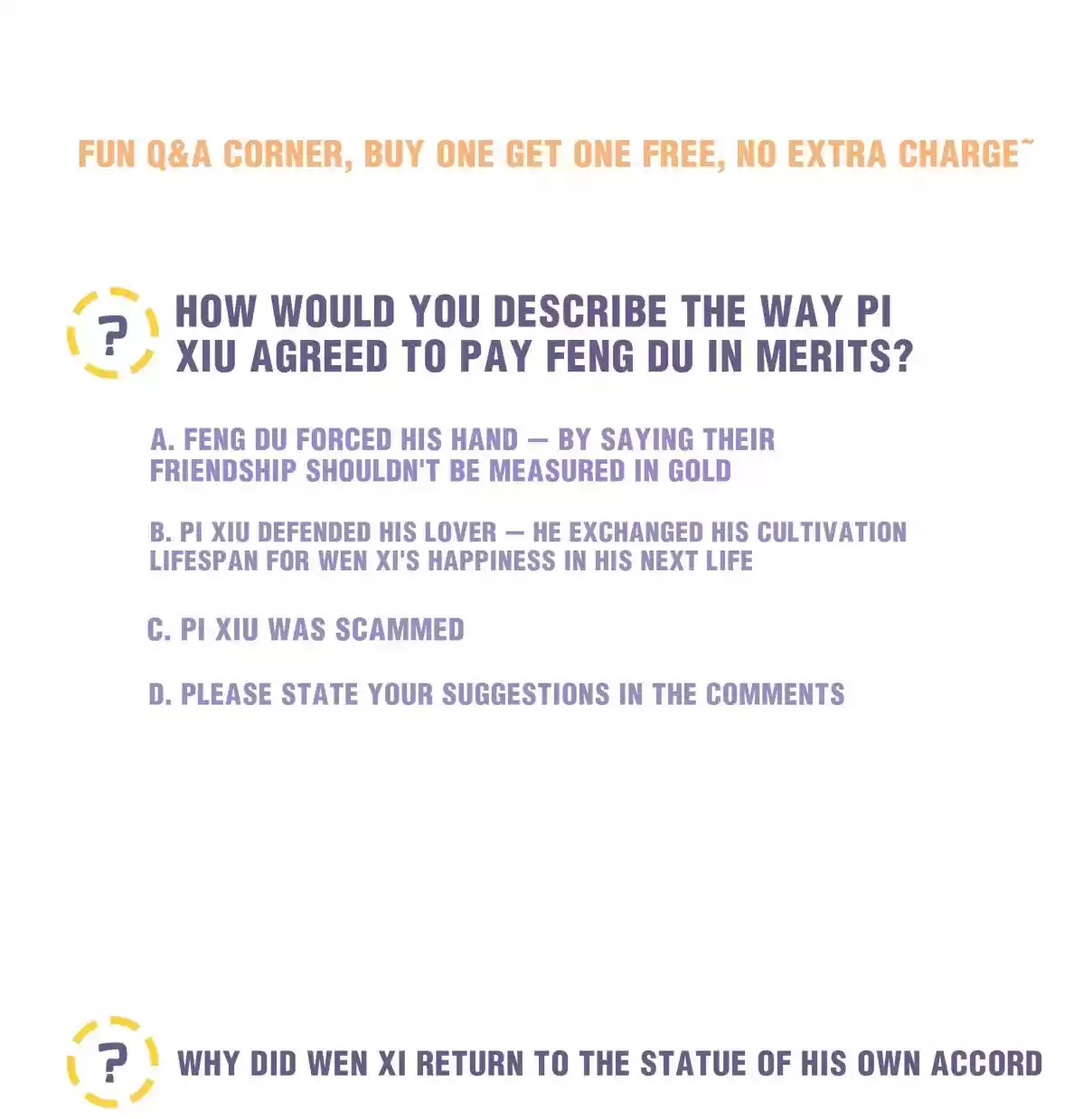 Pixiu's Eatery, No Way Out 14 You Don't Have to Care About My Feelings