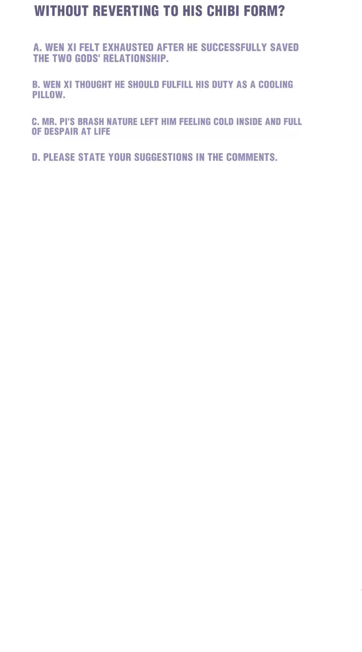 Pixiu's Eatery, No Way Out 14 You Don't Have to Care About My Feelings