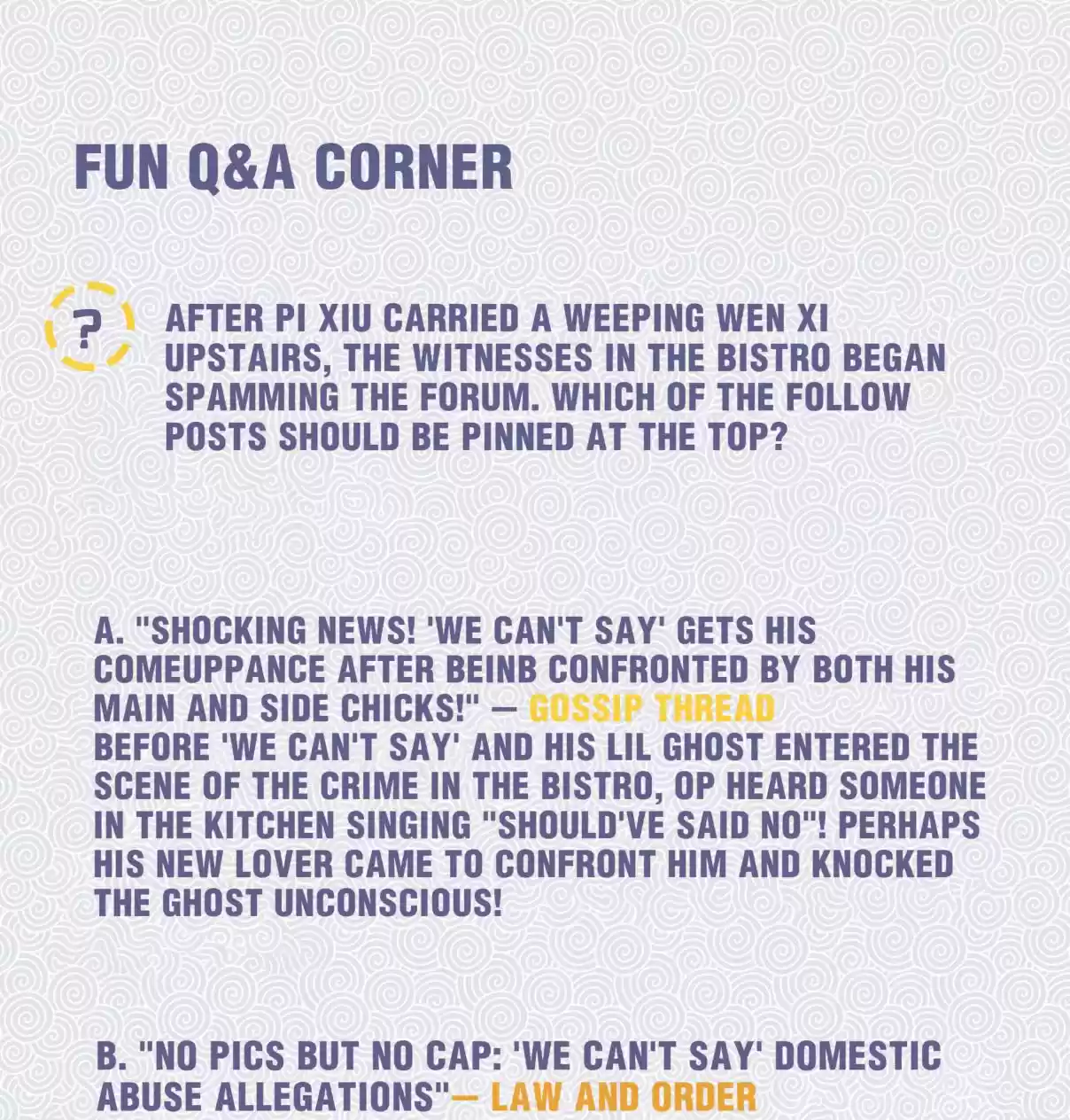 Pixiu's Eatery, No Way Out 19.2 You'll be Alright