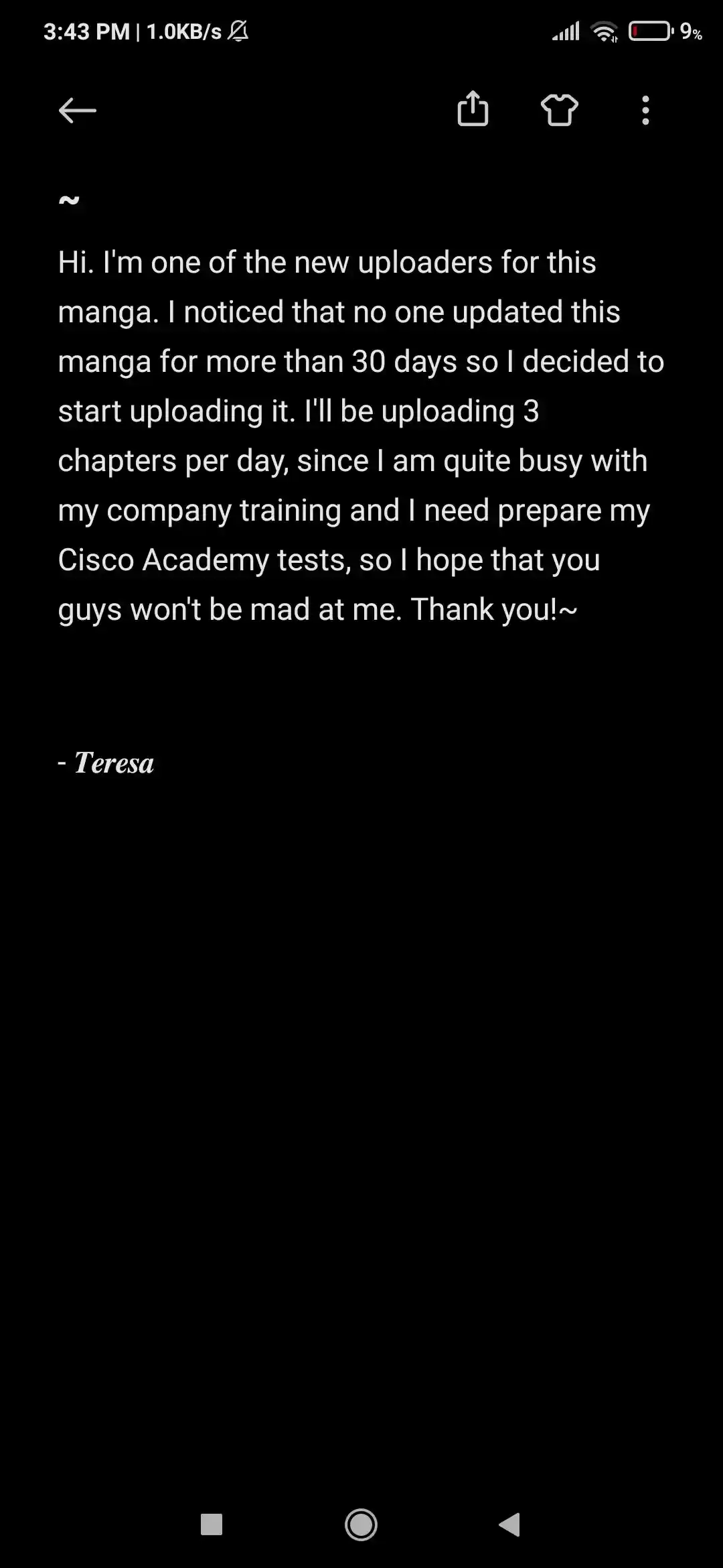 Pregnant In Boy's School Chapter 65