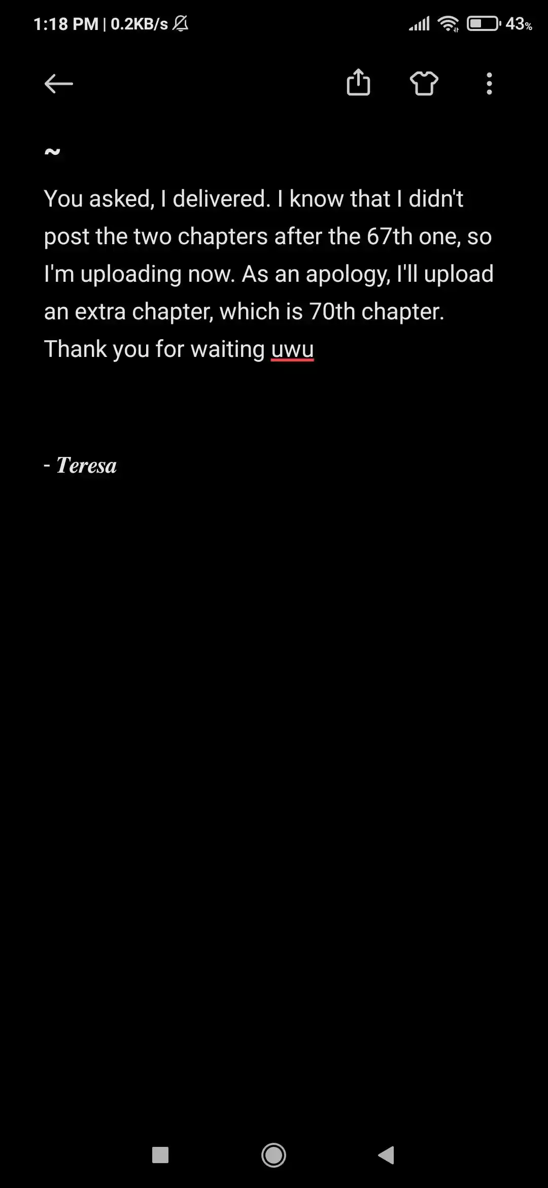 Pregnant In Boy's School Chapter 68