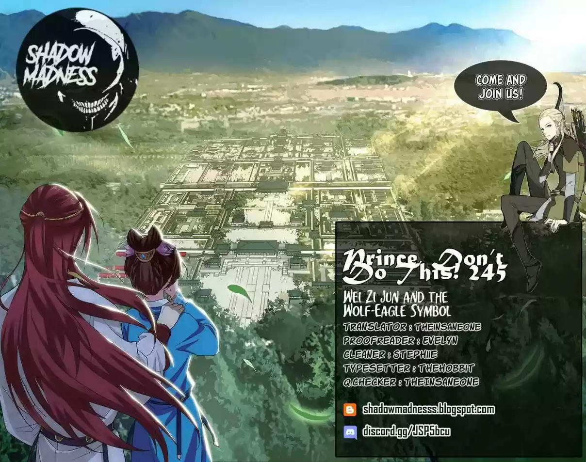 Prince, Don't Do This! Ch. 245 Wei Zi Jun and the Wolf Eagle Symbol