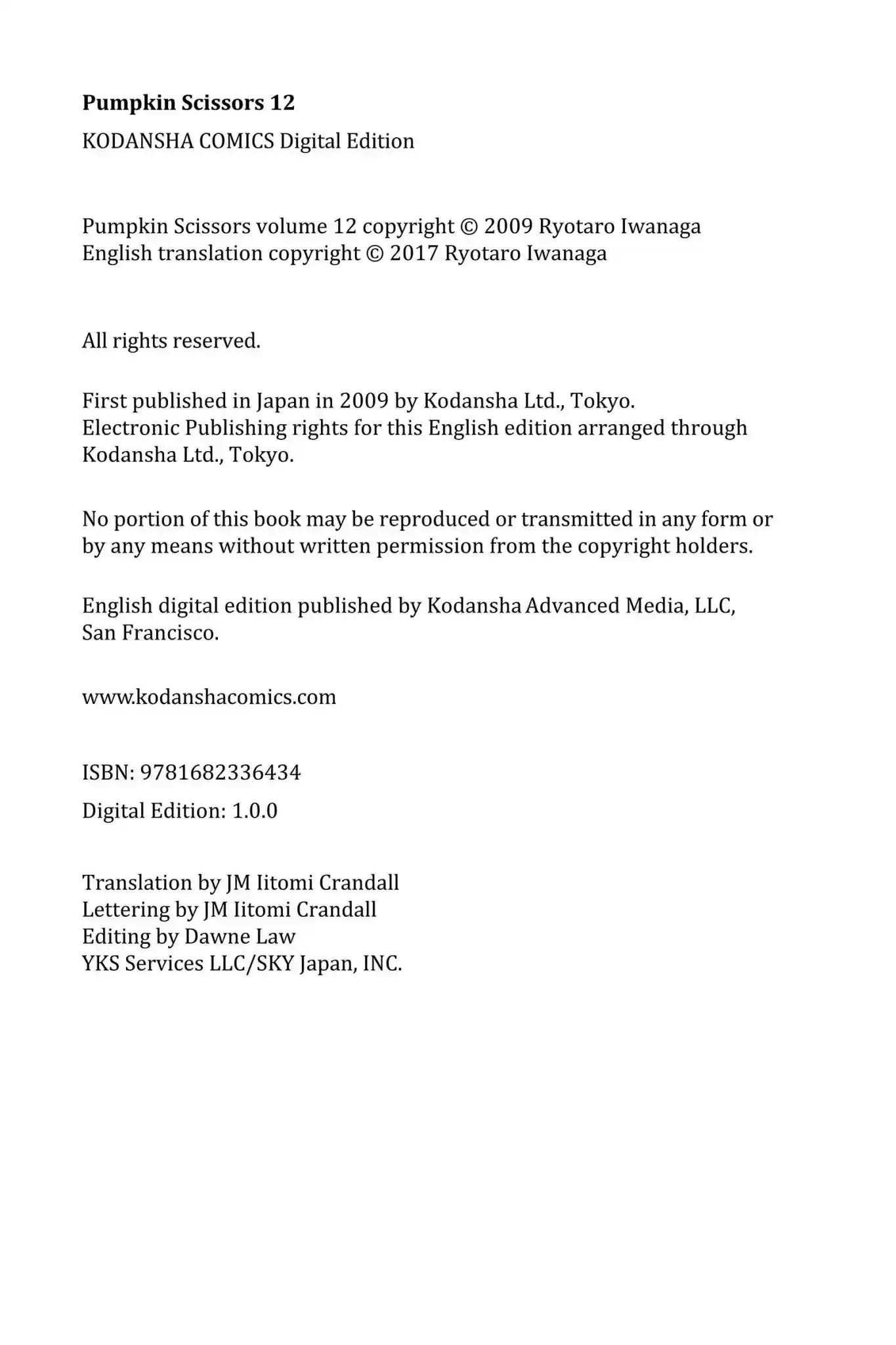 Pumpkin Scissors Vol.12 Chapter 50: