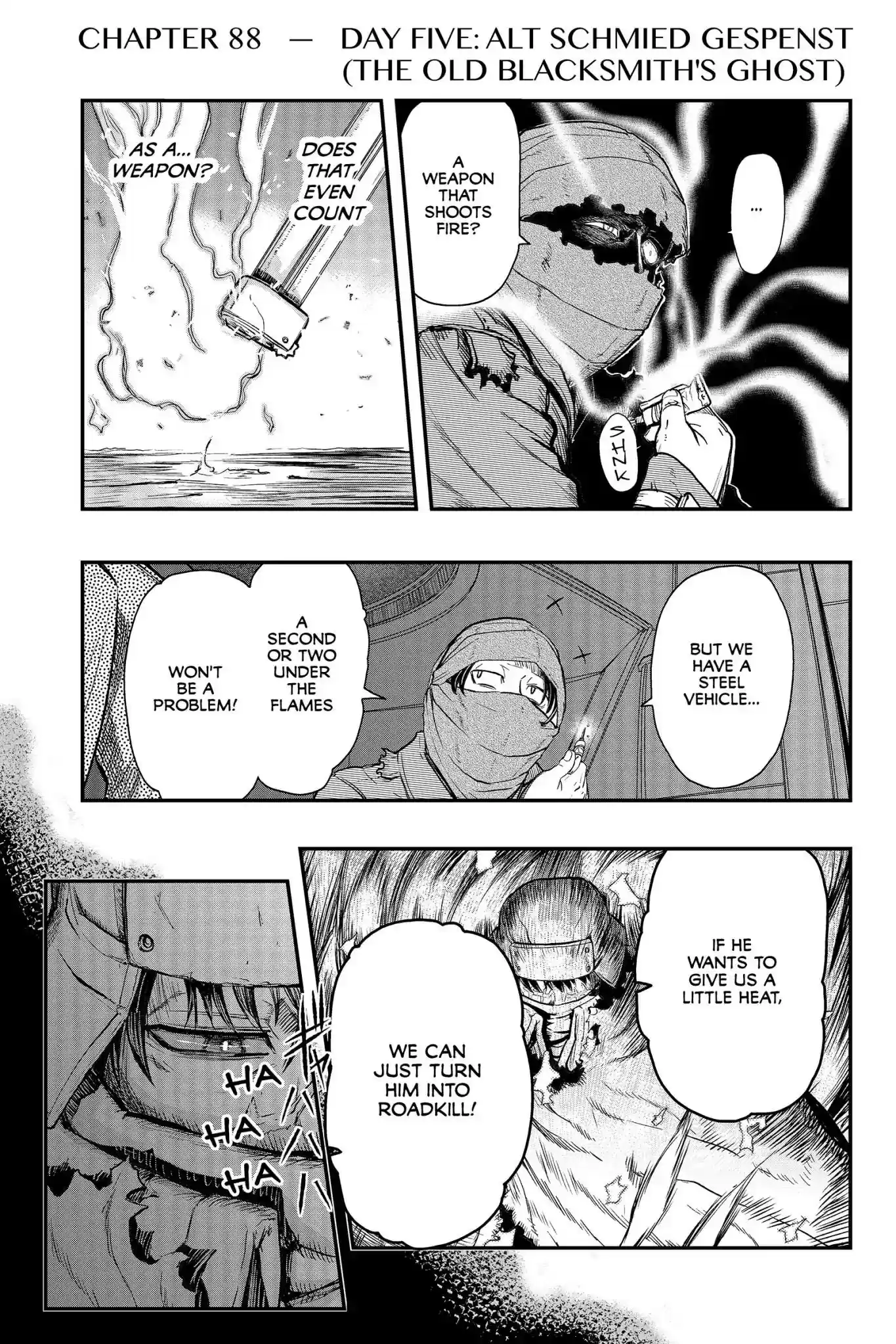 Pumpkin Scissors Vol.18 Chapter 88: Day Five: