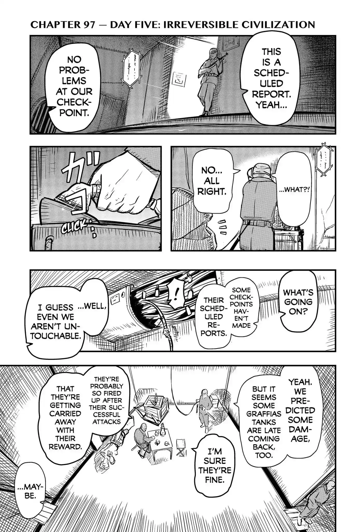 Pumpkin Scissors Vol.19 Chapter 96: Day Five: