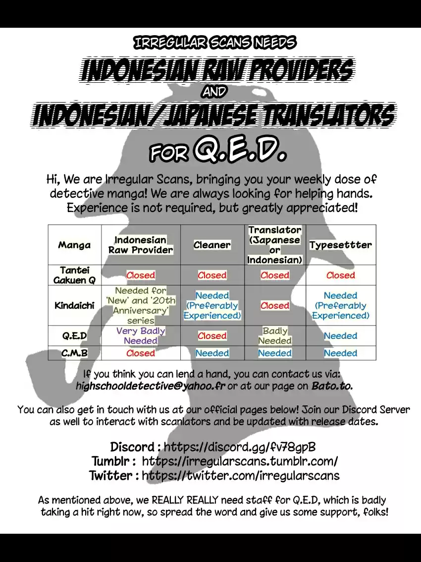 Q.E.D. - Shoumei Shuuryou Vol.20 Ch.39.1