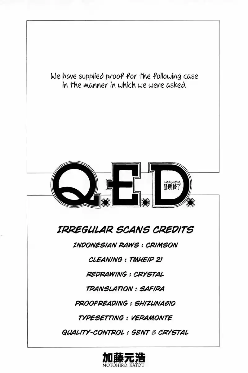 Q.E.D. - Shoumei Shuuryou Vol.32 Chapter 62: Magic & Magic