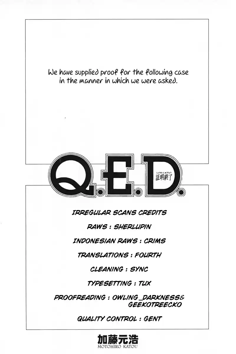 Q.E.D Vol. 23 Ch. 44 The Liar (Part 1)