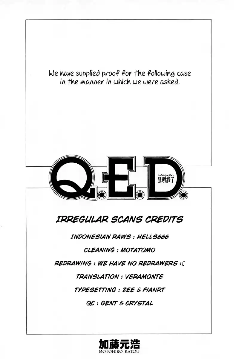 Q.E.D Vol. 36 Ch. 71 Q & A