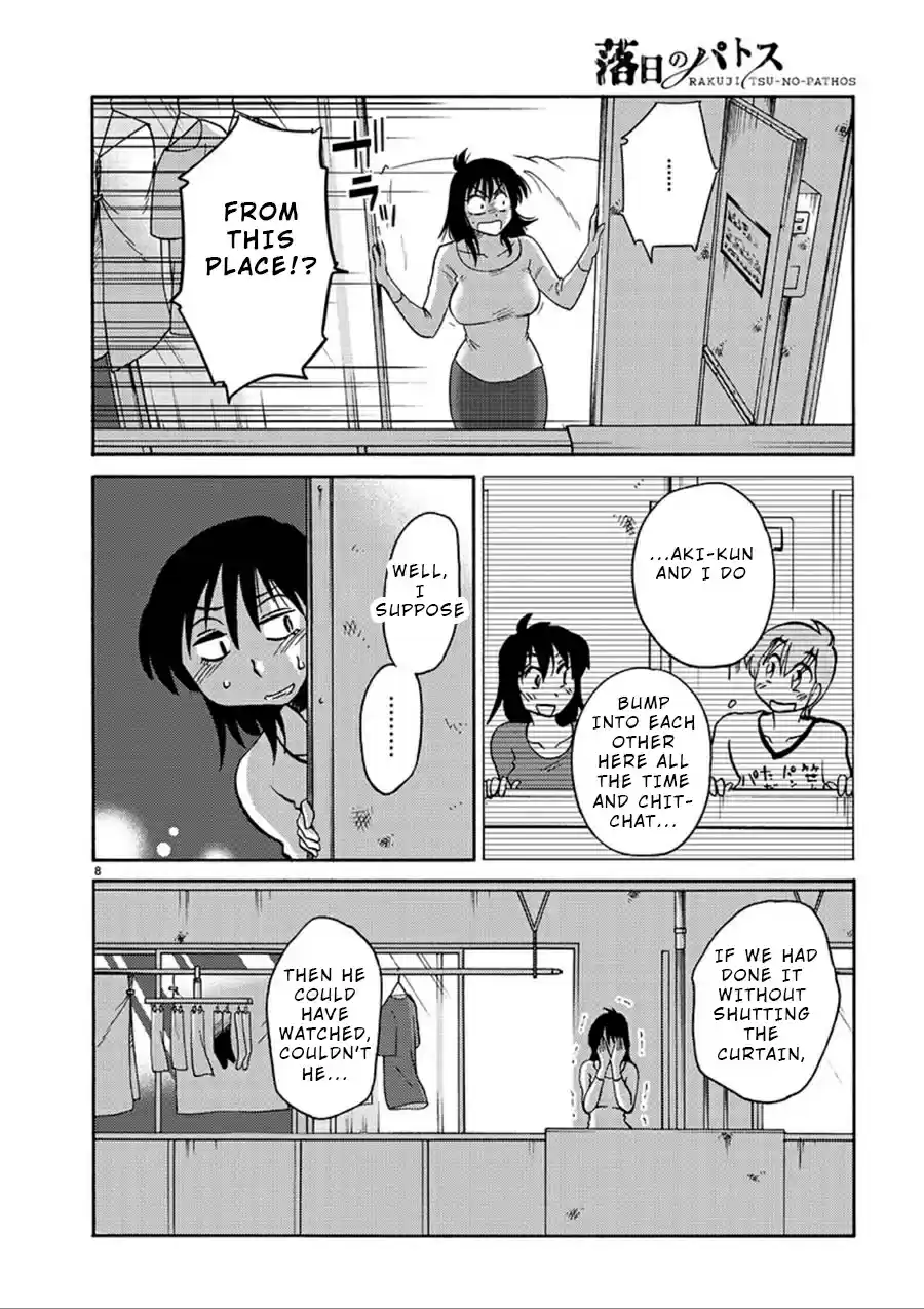 Rakujitsu no Pathos Ch. 56 Was He Peeping From This Place?