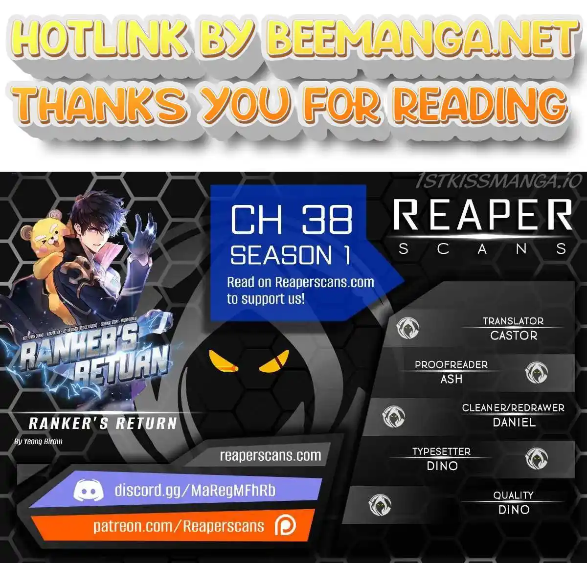 Ranker’s Return Chapter 38