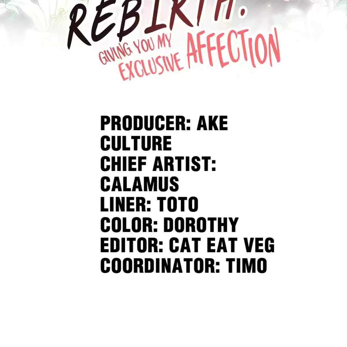 Rebirth: Giving You My Exclusive Affection 4 Third Master Fu