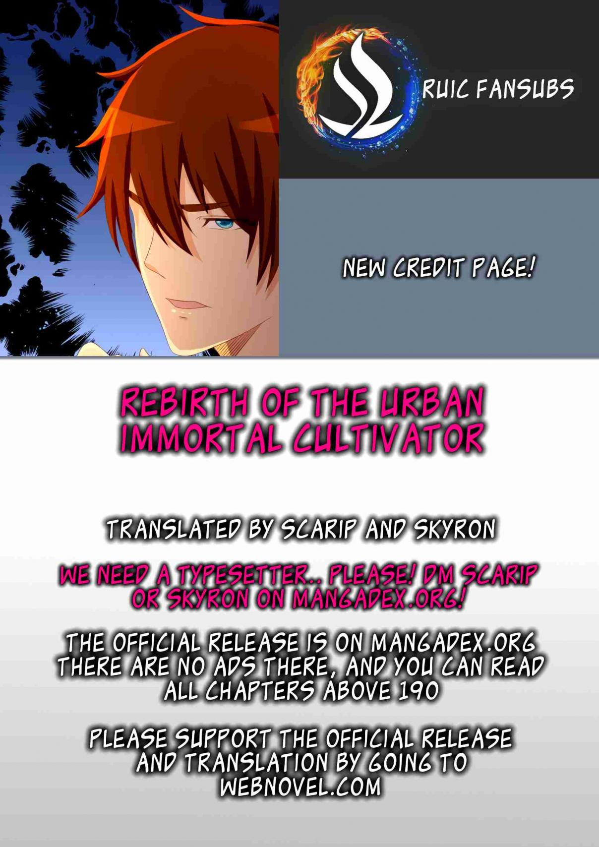 Rebirth Of The Urban Immortal Cultivator Ch. 208