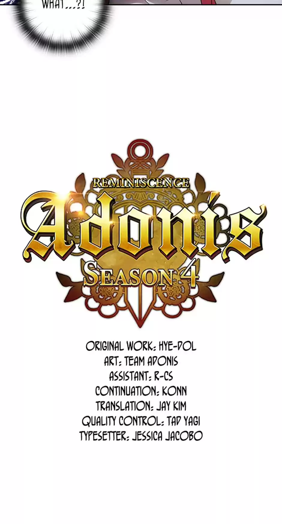 Reminiscence Adonis Chapter 125