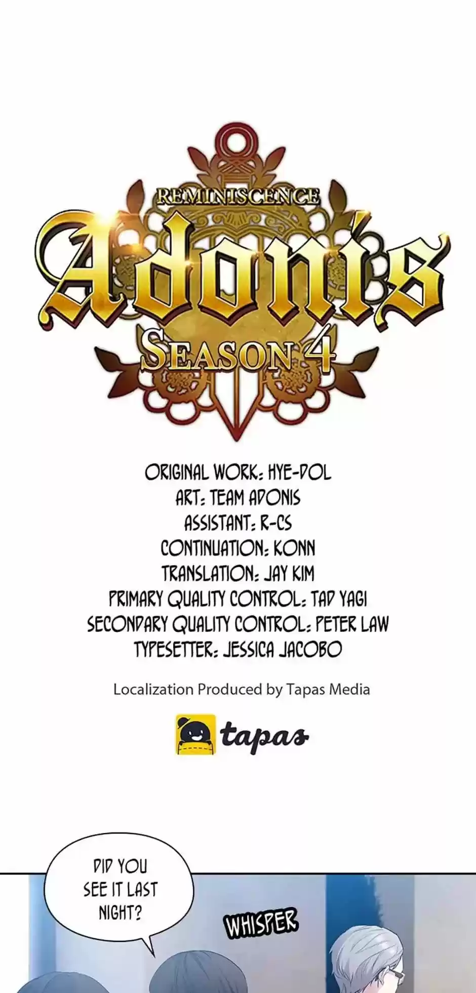 Reminiscence Adonis Chapter 146