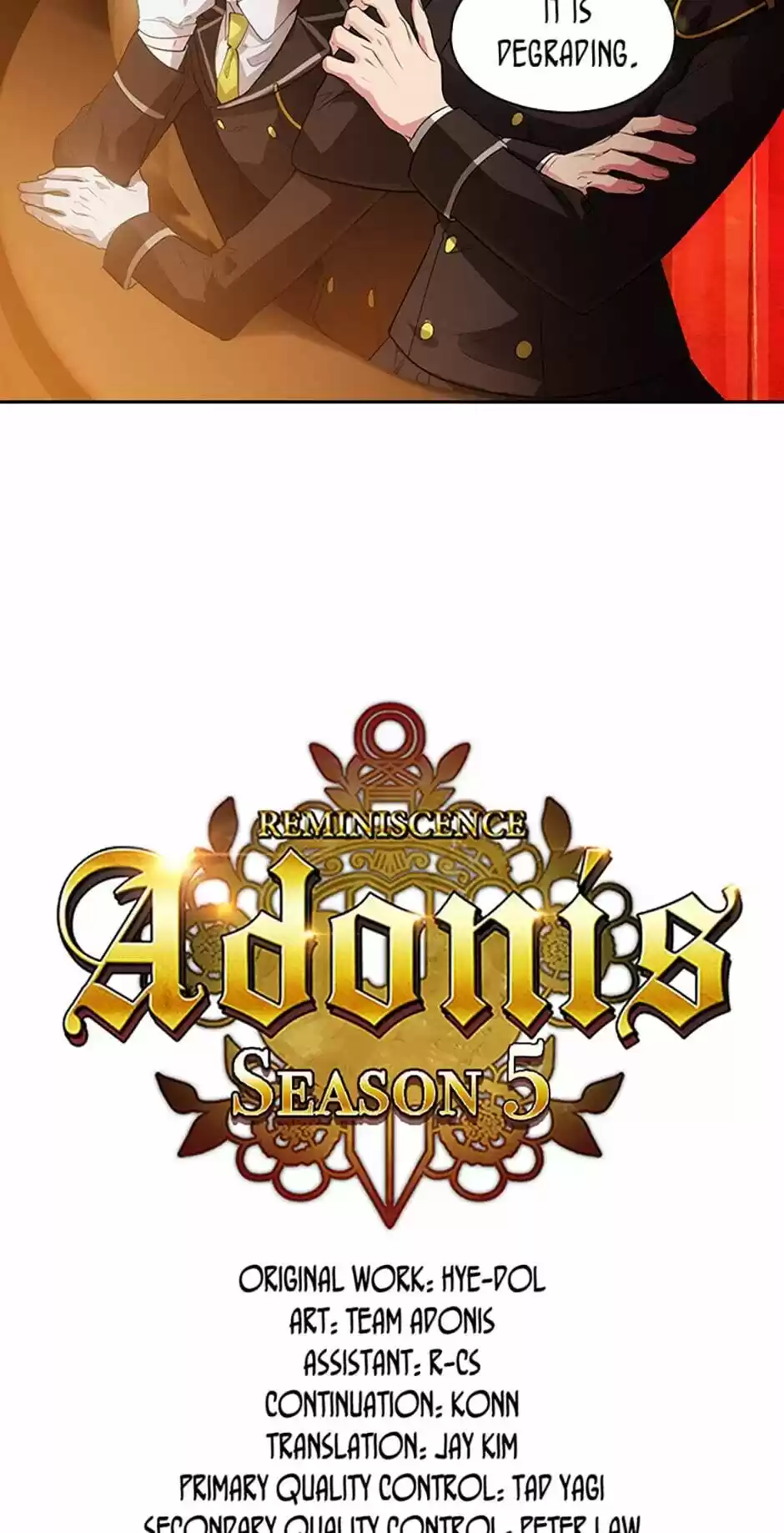 Reminiscence Adonis Chapter 155