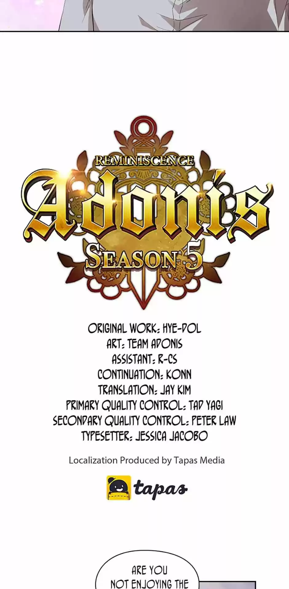 Reminiscence Adonis Chapter 156