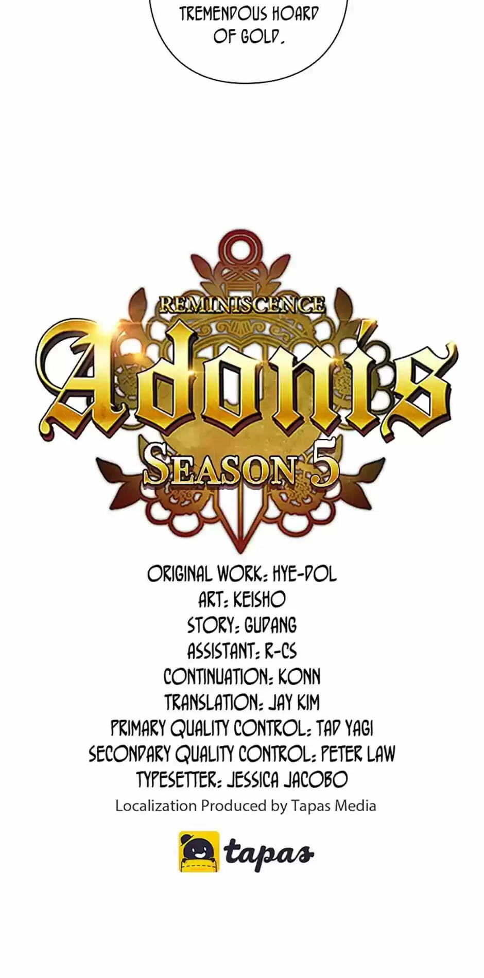 Reminiscence Adonis Chapter 164