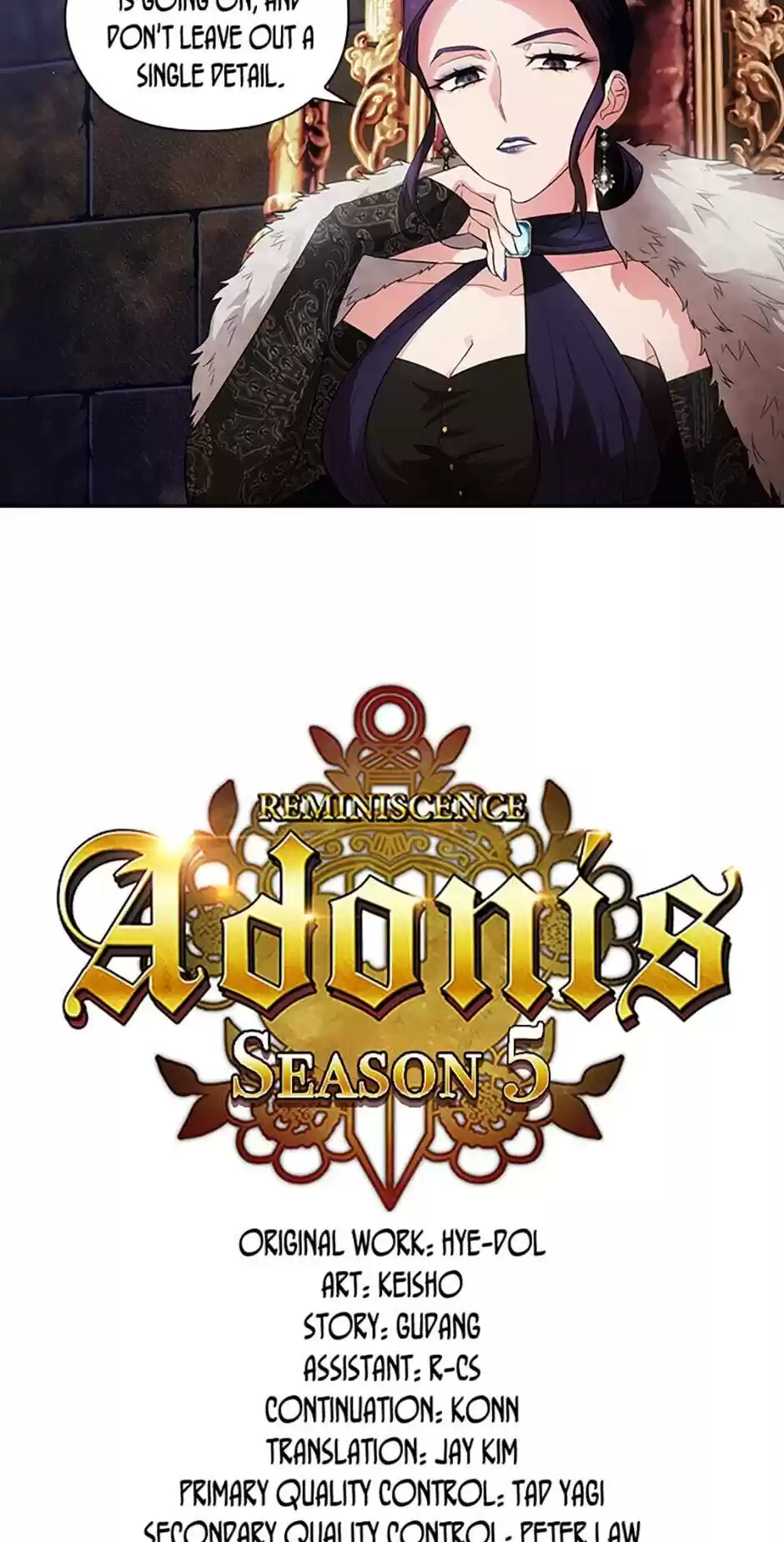 Reminiscence Adonis Chapter 184