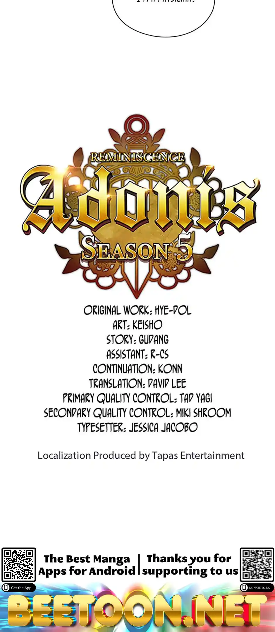 Reminiscence Adonis Chapter 205