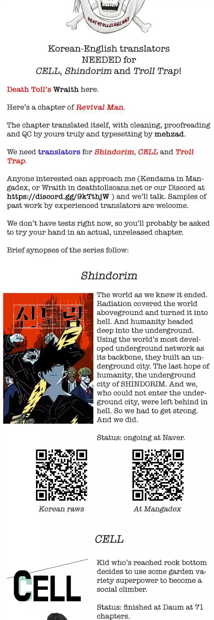 Revival Man Chapter 158