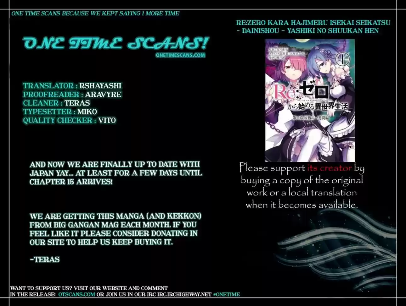 Re:Zero Kara Hajimeru Isekai Seikatsu - Dainishou - Yashiki no Shuukan Hen 14