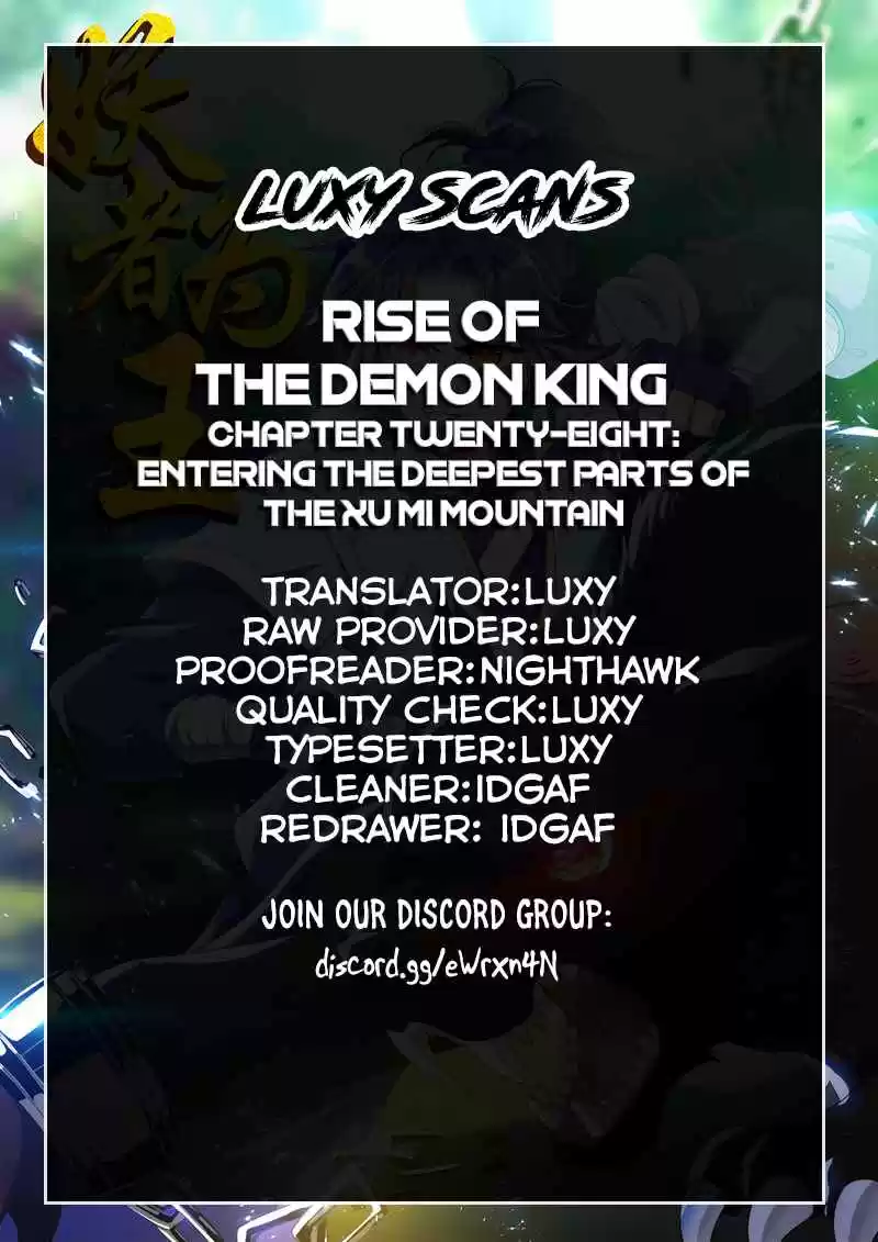 Rise of The Demon King Ch. 28 Entering The Deepest Parts of The Xu Mi Mountain
