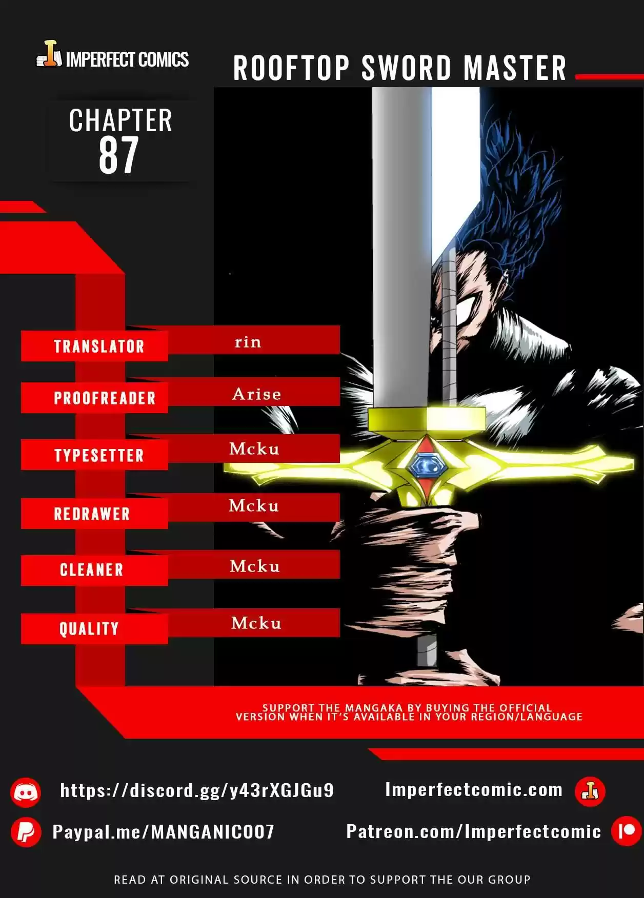 Rooftop Sword Master Chapter 87