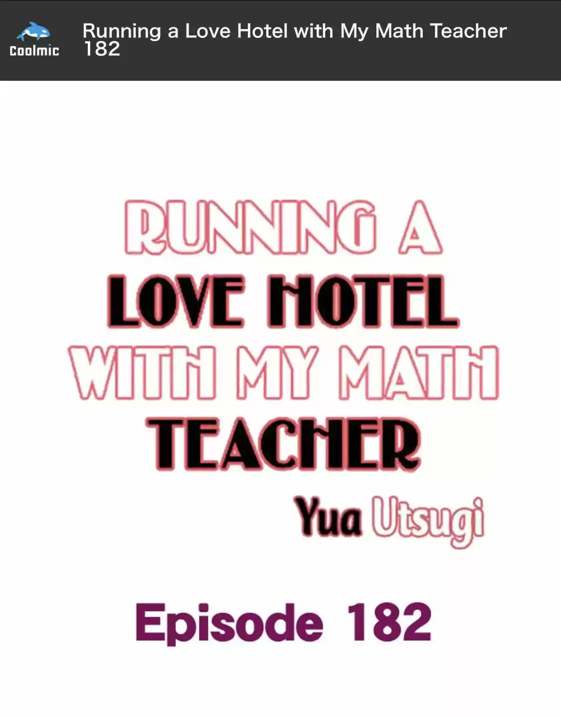 Running A Love Hotel With My Math Teacher Chapter 182