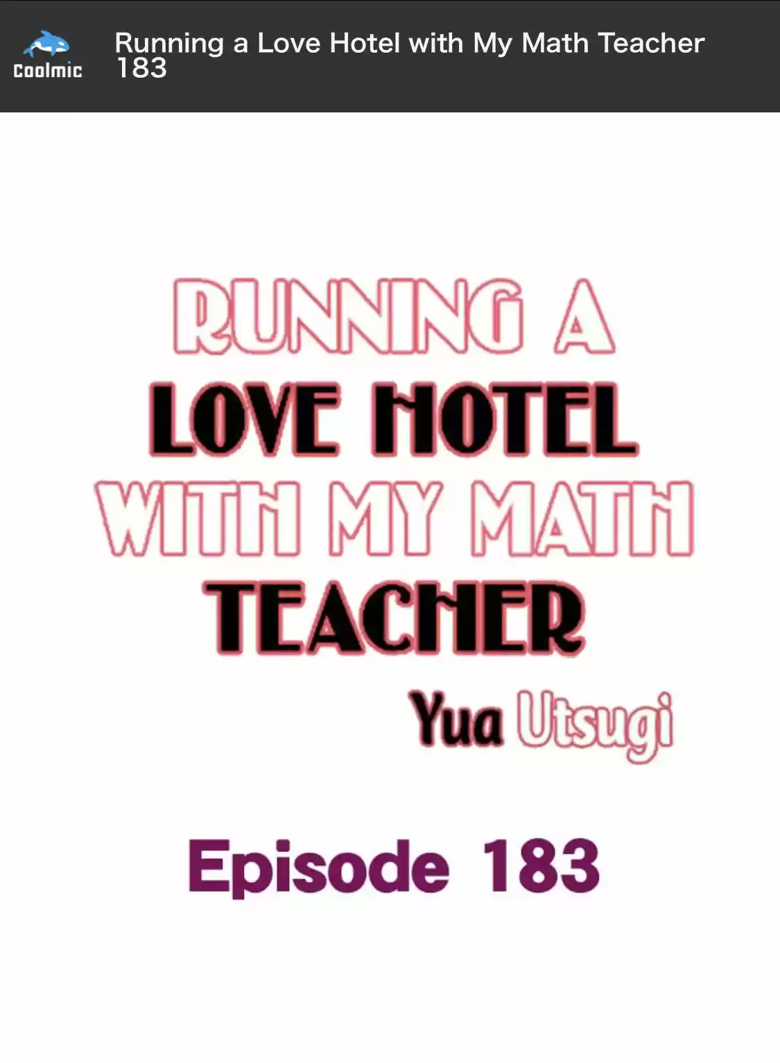 Running A Love Hotel With My Math Teacher Chapter 183