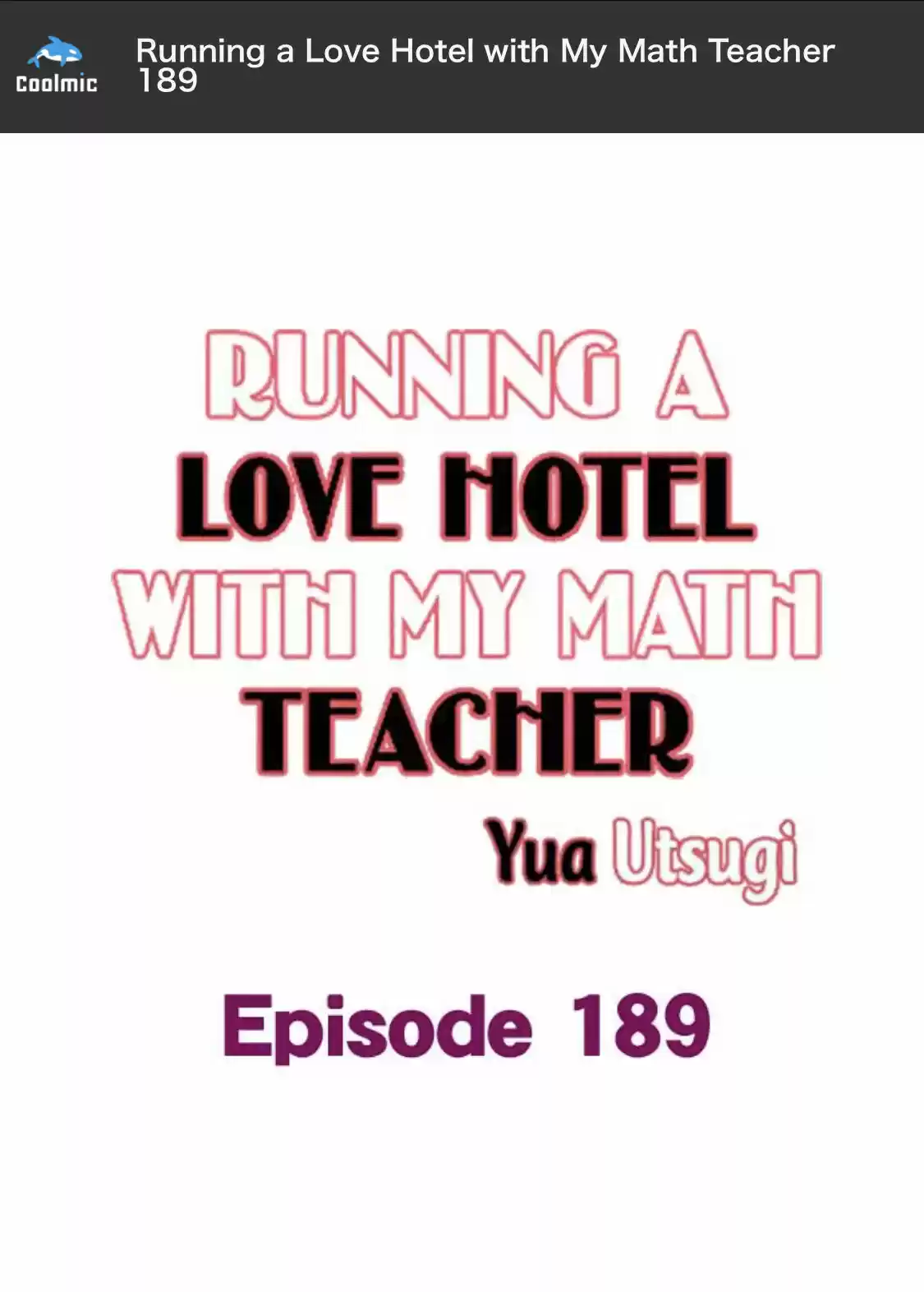 Running A Love Hotel With My Math Teacher Chapter 189