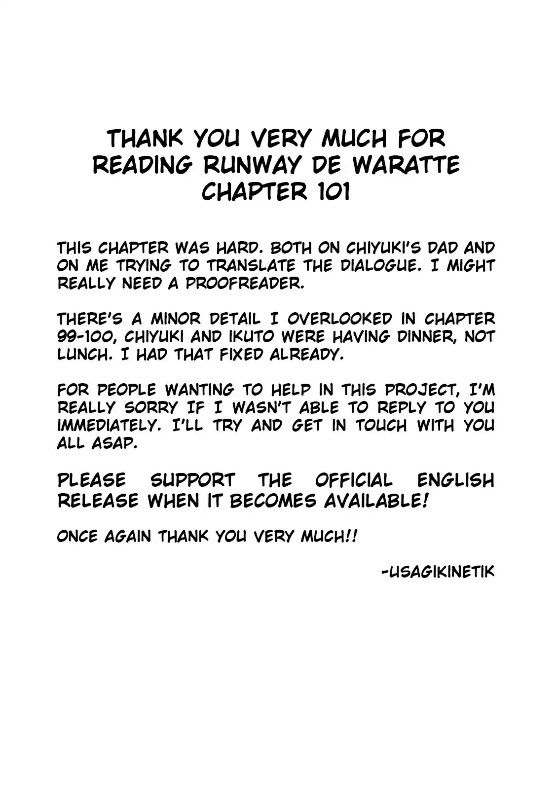 Runway de Waratte Ch. 101 Thin Thread