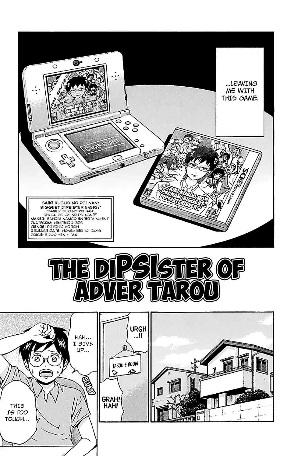 Saiki Kusuo no PSI nan Vol. 21 Ch. 219 Video Game DiPSIster