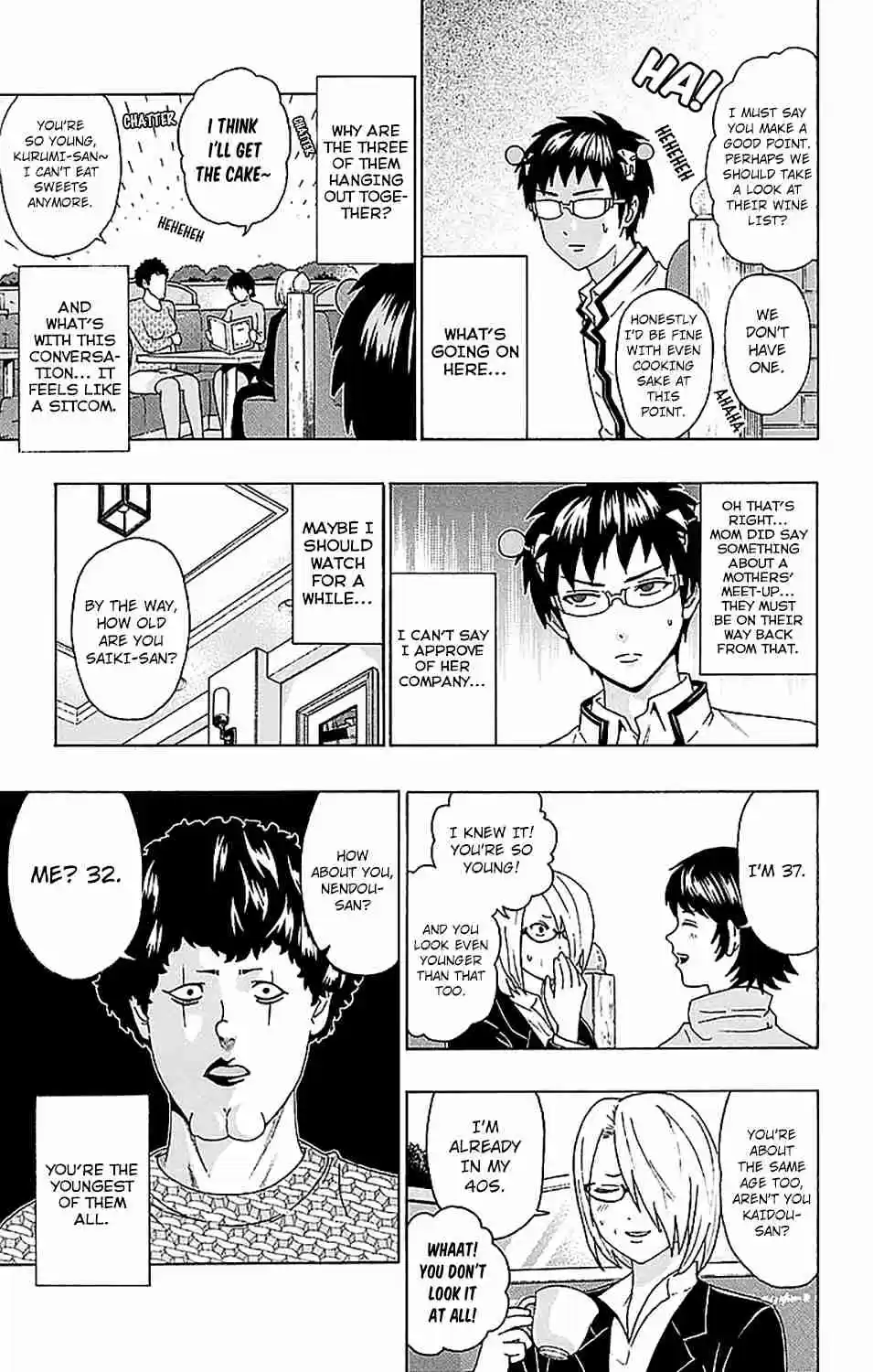 Saiki Kusuo no PSI nan Vol. 22 Ch. 228 ConverPSIation About the Kids! A Mama Meeting