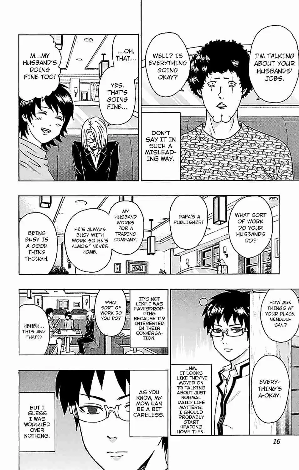 Saiki Kusuo no PSI nan Vol. 22 Ch. 228 ConverPSIation About the Kids! A Mama Meeting