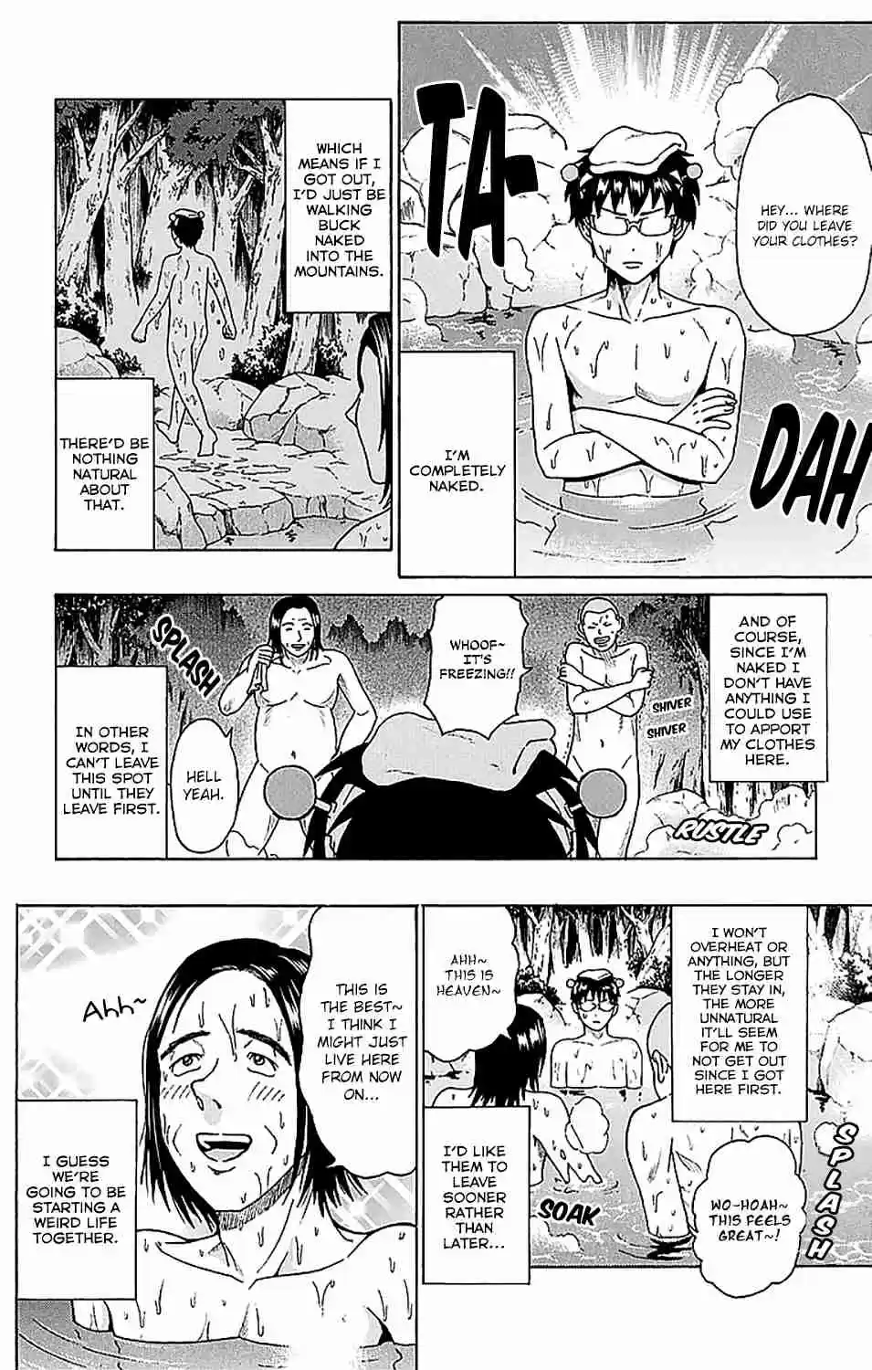 Saiki Kusuo no PSI nan Vol. 22 Ch. 229 No Need for Bath Salts! Taking a Dip in the PSIcret Hot Springs