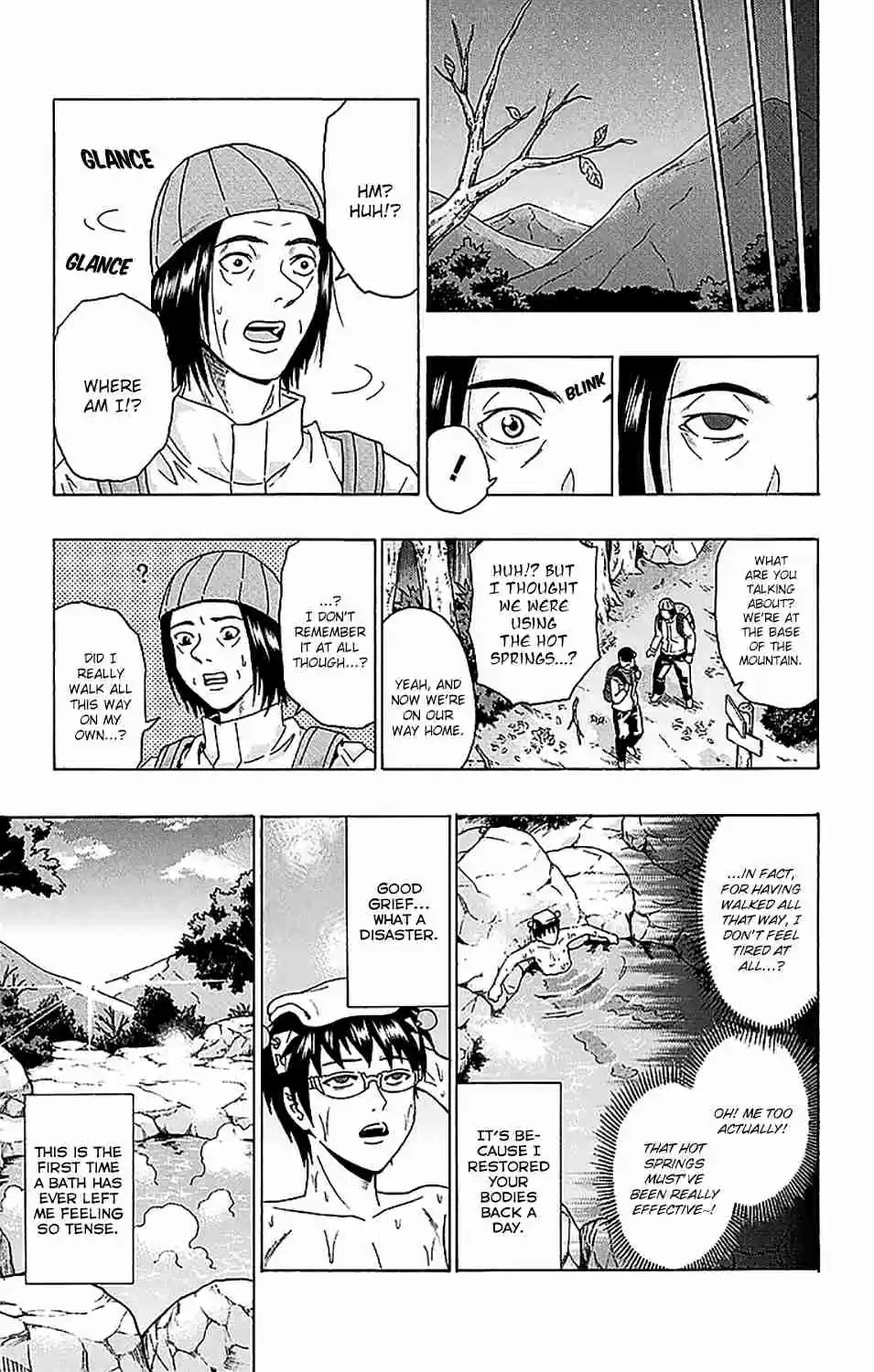 Saiki Kusuo no PSI nan Vol. 22 Ch. 229 No Need for Bath Salts! Taking a Dip in the PSIcret Hot Springs