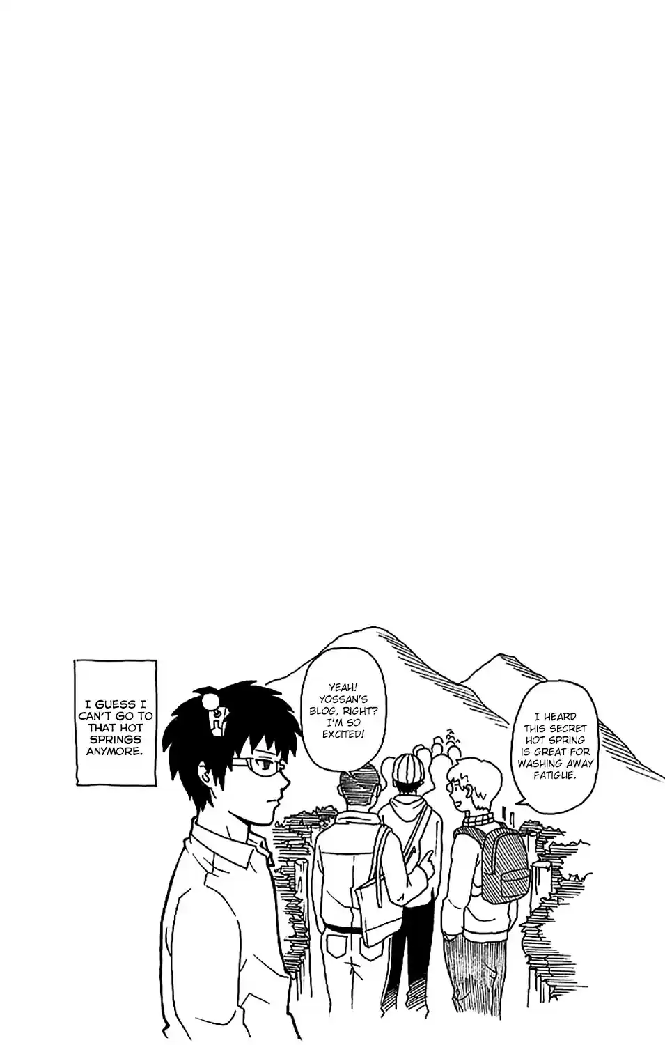 Saiki Kusuo no PSI nan Vol. 22 Ch. 229 No Need for Bath Salts! Taking a Dip in the PSIcret Hot Springs