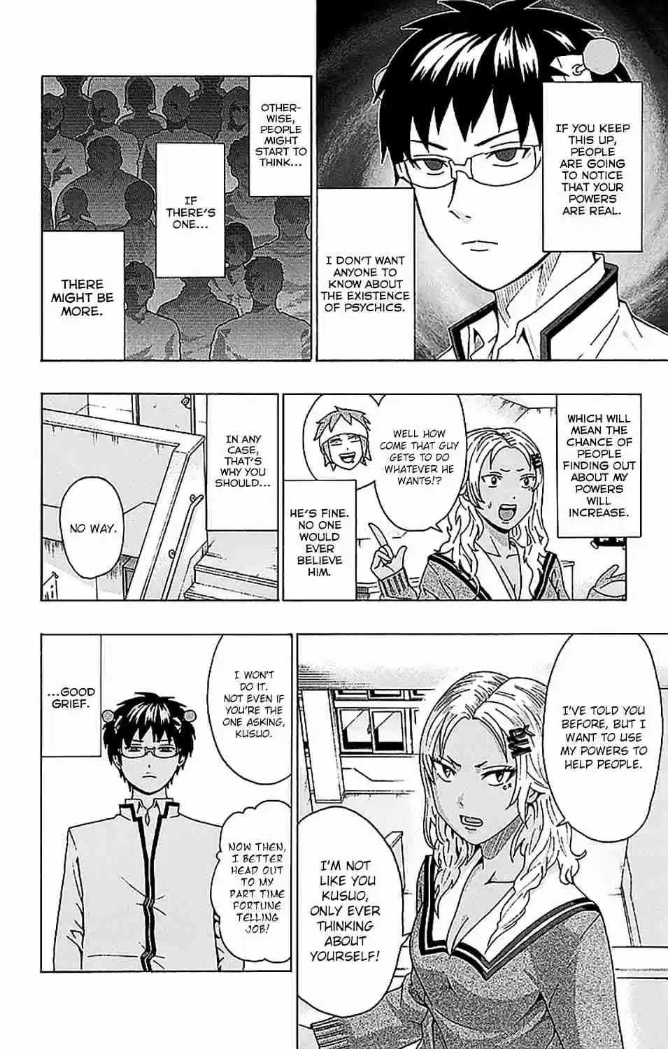 Saiki Kusuo no PSI nan Vol. 22 Ch. 236 Read the PSIgns! Aiura Mikoto's Fortune Telling