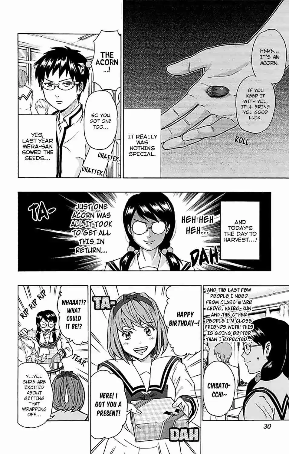 Saiki Kusuo no PSI nan Vol. 23 Ch. 240 Don't Forget your Birthday PrePSInt!