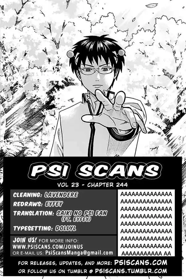 Saiki Kusuo no PSI nan Vol. 23 Ch. 244 The Hero DiPSIster