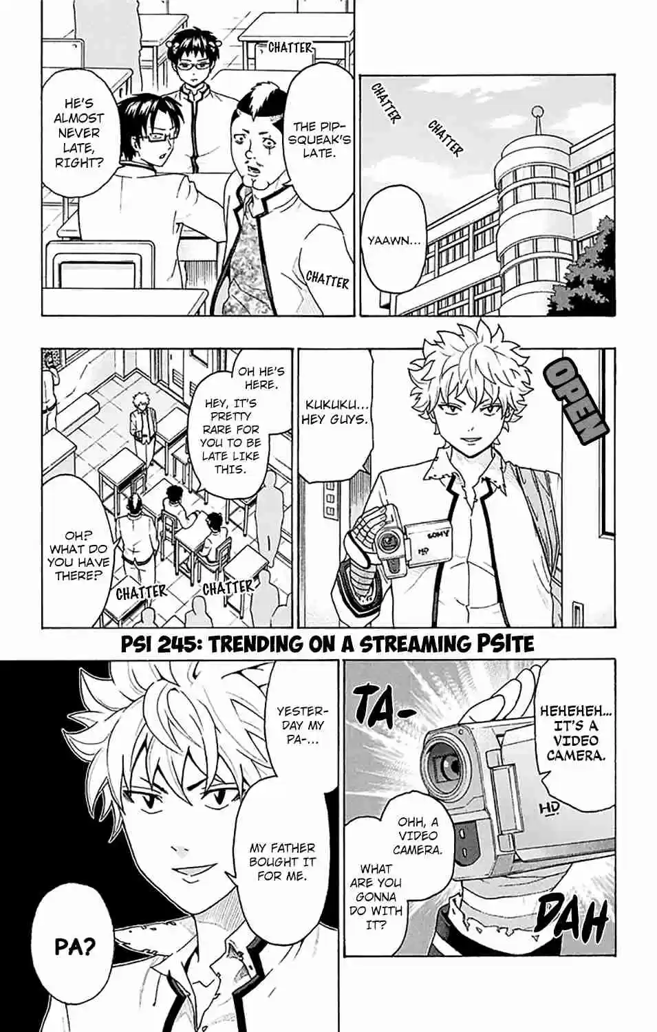 Saiki Kusuo no PSI nan Vol. 23 Ch. 245 Trending on a Streaming PSIte