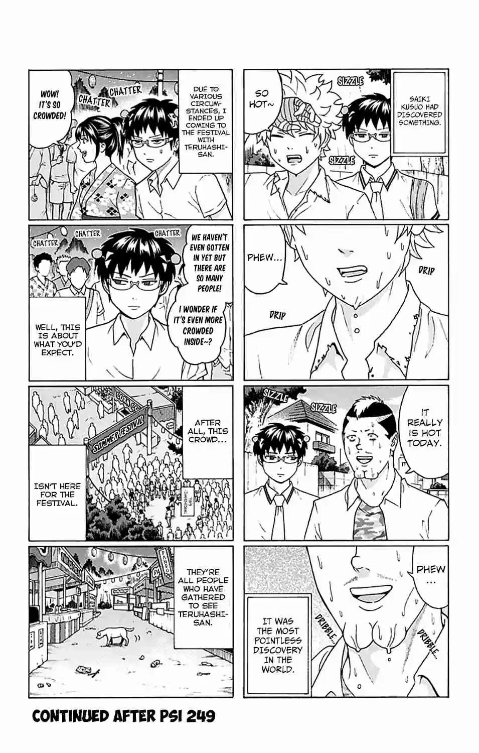 Saiki Kusuo no PSI nan Vol. 23 Ch. 248 ConPSItructing an Unusual Past (Middle Part)